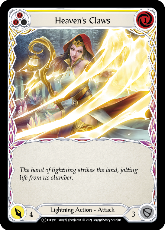 Heaven's Claws (Yellow) [U-ELE193] Unlimited Normal | Shuffle n Cut Hobbies & Games
