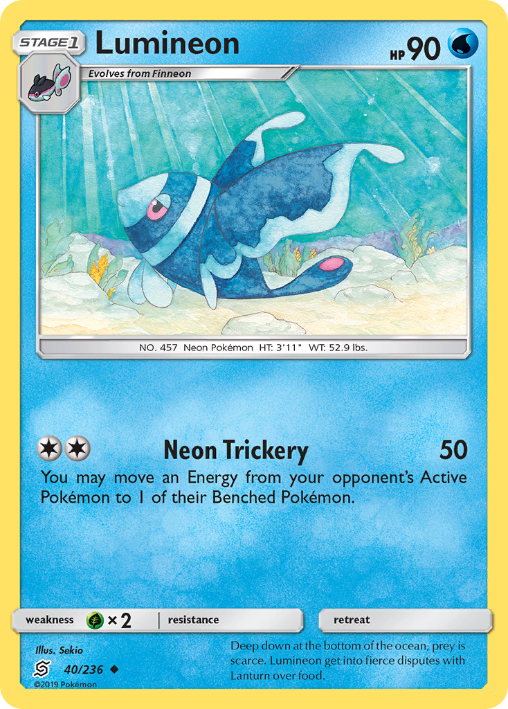 Lumineon (40/236) [Sun & Moon: Unified Minds] | Shuffle n Cut Hobbies & Games