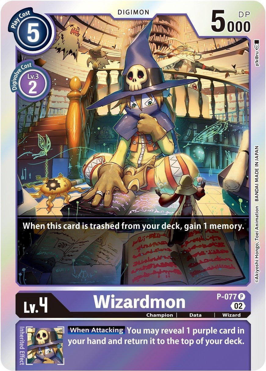 Wizardmon [P-077] (Alternate Art) [Starter Deck: Beelzemon Advanced Deck Set] | Shuffle n Cut Hobbies & Games