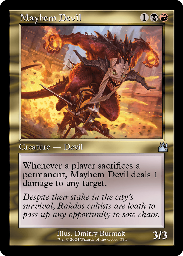 Mayhem Devil (Retro Frame) [Ravnica Remastered] | Shuffle n Cut Hobbies & Games