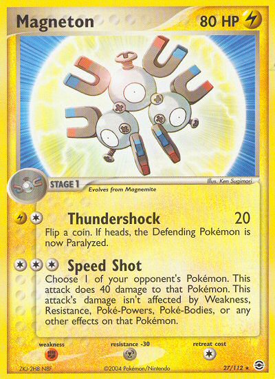 Magneton (27/112) [EX: FireRed & LeafGreen] | Shuffle n Cut Hobbies & Games