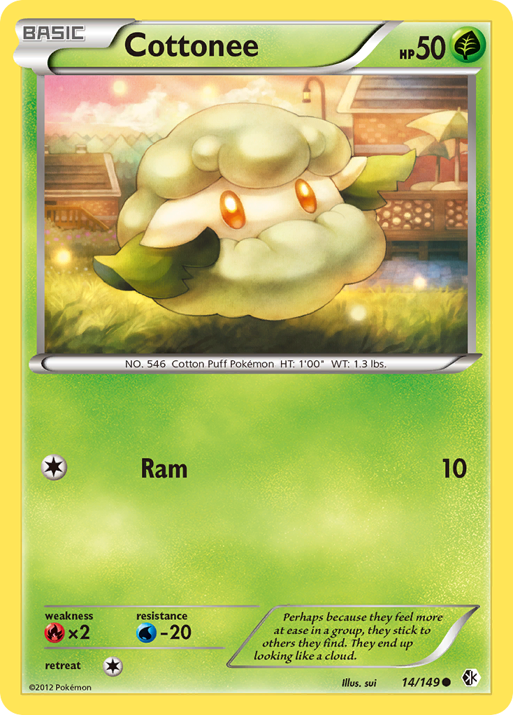 Cottonee (14/149) [Black & White: Boundaries Crossed] | Shuffle n Cut Hobbies & Games