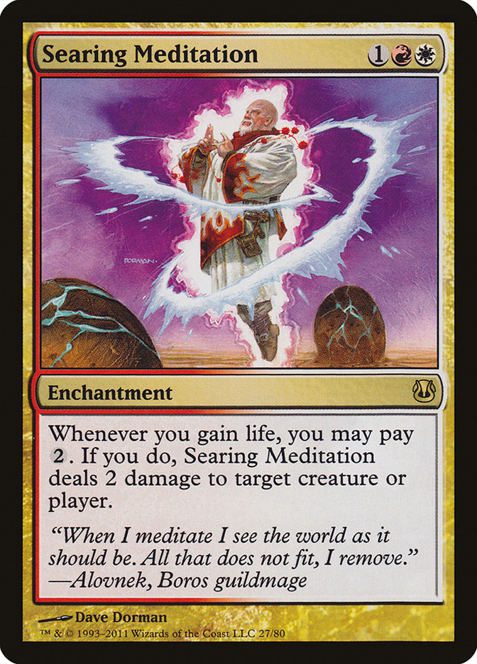 Searing Meditation [Duel Decks: Ajani vs. Nicol Bolas] | Shuffle n Cut Hobbies & Games