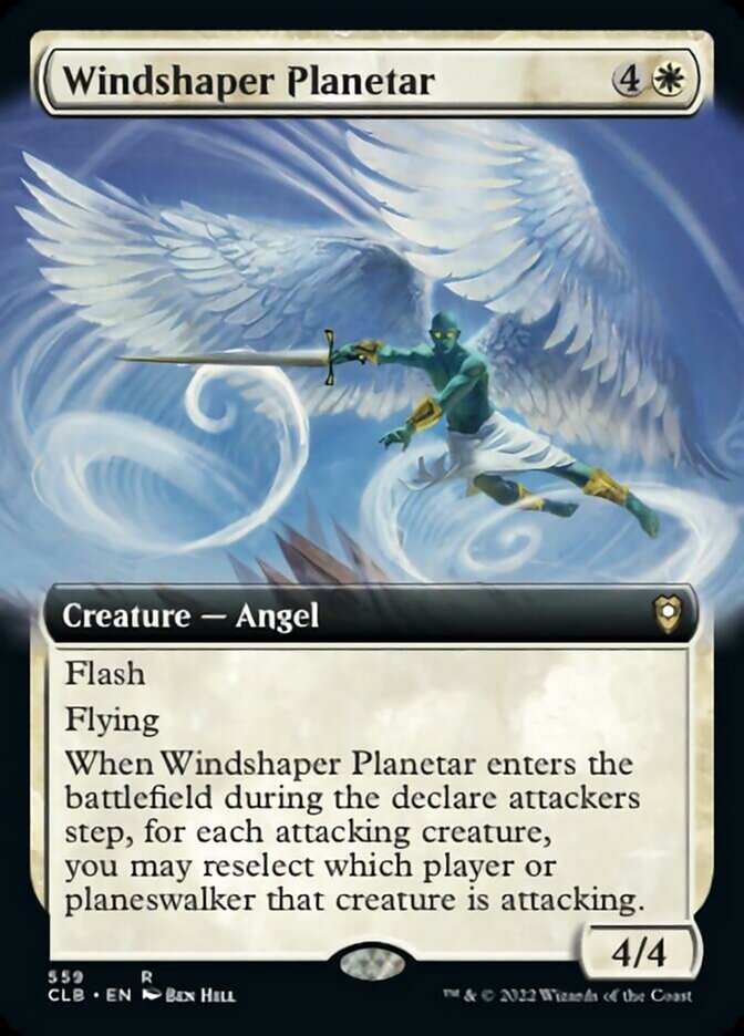 Windshaper Planetar (Extended Art) [Commander Legends: Battle for Baldur's Gate] | Shuffle n Cut Hobbies & Games