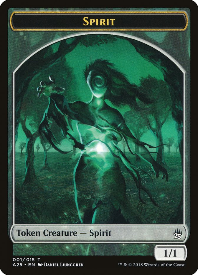Spirit Token (001/015) [Masters 25 Tokens] | Shuffle n Cut Hobbies & Games