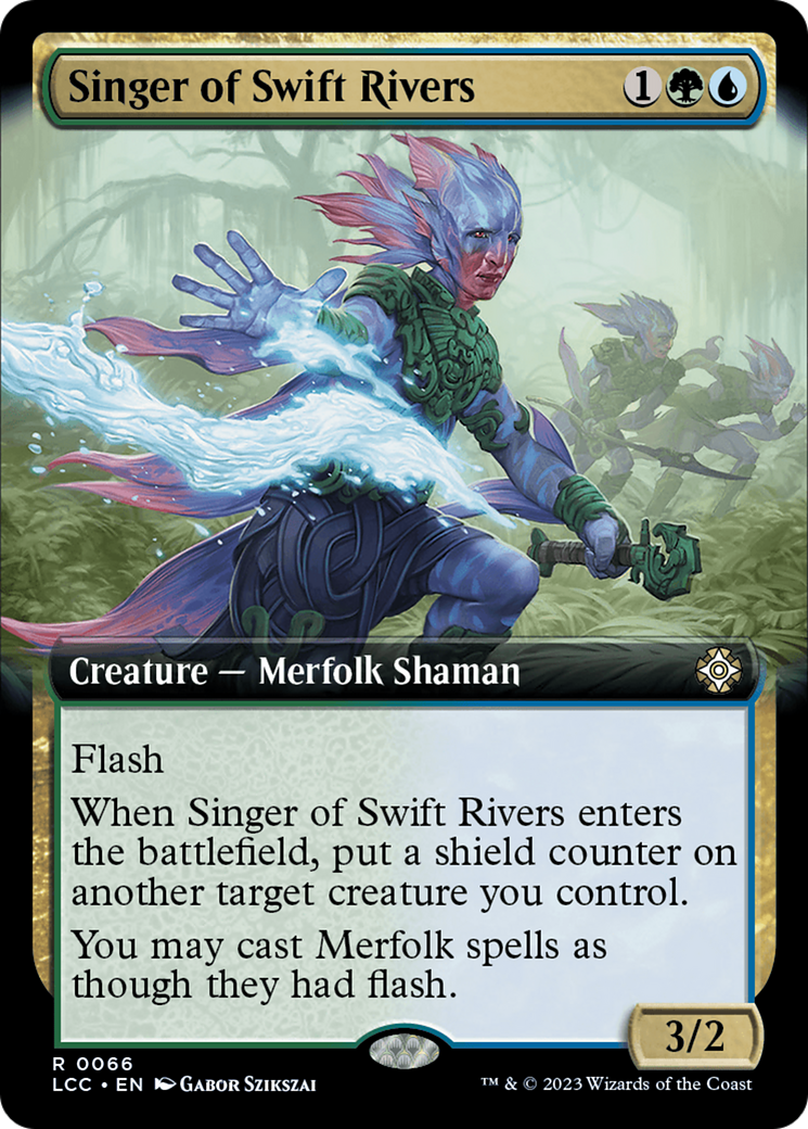 Singer of Swift Rivers (Extended Art) [The Lost Caverns of Ixalan Commander] | Shuffle n Cut Hobbies & Games