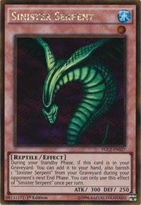 Sinister Serpent [PGL2-EN027] Gold Rare | Shuffle n Cut Hobbies & Games