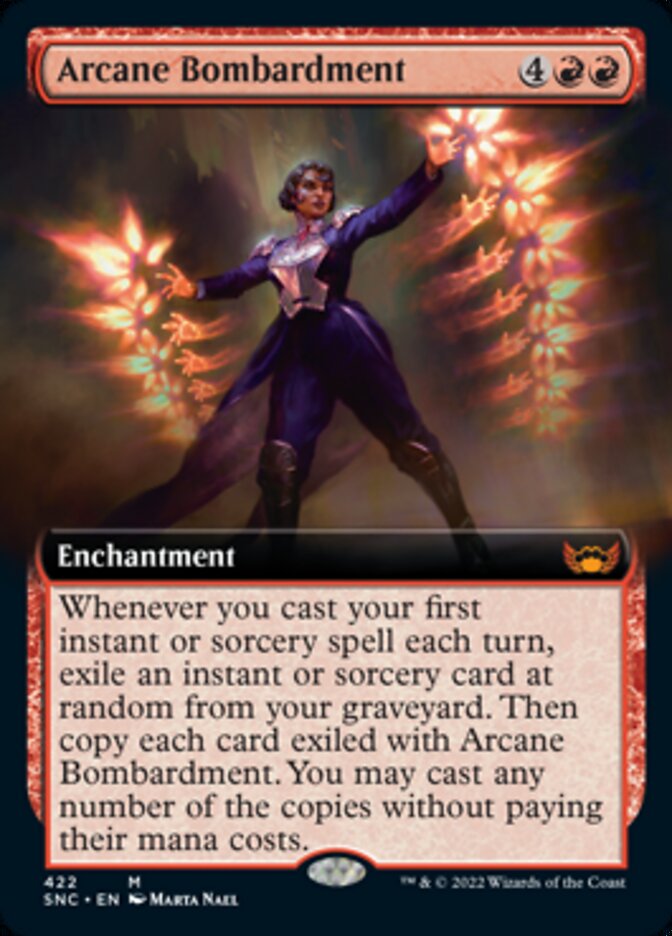 Arcane Bombardment (Extended Art) [Streets of New Capenna] | Shuffle n Cut Hobbies & Games