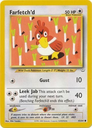 Farfetch'd (43/64) [Neo Revelation Unlimited] | Shuffle n Cut Hobbies & Games