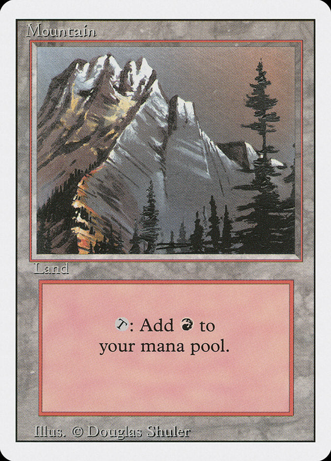 Mountain (Snow Top / Highest Point on Left) [Revised Edition] | Shuffle n Cut Hobbies & Games