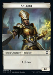 Soldier (09) // Cat Beast Double-Sided Token [Streets of New Capenna Commander Tokens] | Shuffle n Cut Hobbies & Games