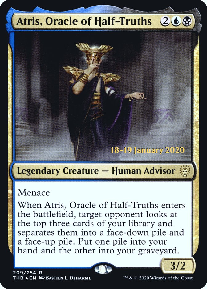 Atris, Oracle of Half-Truths [Theros Beyond Death Prerelease Promos] | Shuffle n Cut Hobbies & Games