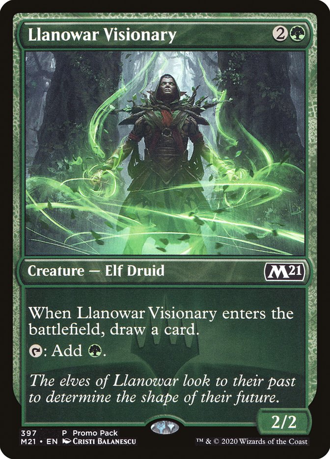 Llanowar Visionary (Promo Pack) [Core Set 2021 Promos] | Shuffle n Cut Hobbies & Games