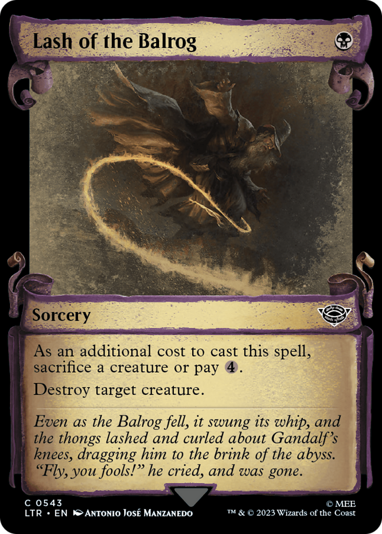 Lash of the Balrog [The Lord of the Rings: Tales of Middle-Earth Showcase Scrolls] | Shuffle n Cut Hobbies & Games
