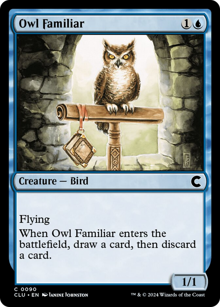 Owl Familiar [Ravnica: Clue Edition] | Shuffle n Cut Hobbies & Games