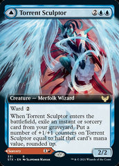 Torrent Sculptor // Flamethrower Sonata (Extended Art) [Strixhaven: School of Mages] | Shuffle n Cut Hobbies & Games