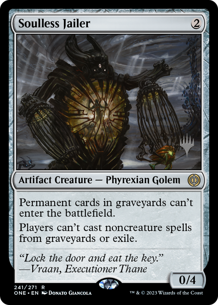 Soulless Jailer (Promo Pack) [Phyrexia: All Will Be One Promos] | Shuffle n Cut Hobbies & Games