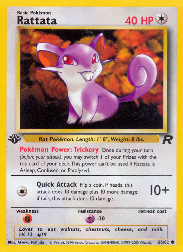 Rattata (66/82) [Team Rocket 1st Edition] | Shuffle n Cut Hobbies & Games