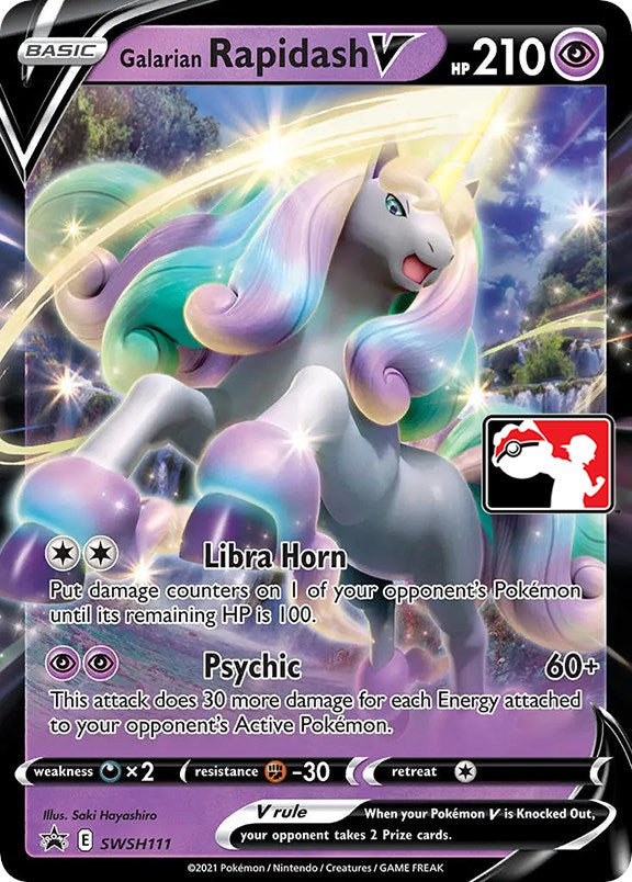 Galarian Rapidash V (SWSH111) [Prize Pack Series One] | Shuffle n Cut Hobbies & Games