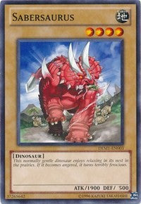 Sabersaurus [DEM1-EN003] Common | Shuffle n Cut Hobbies & Games