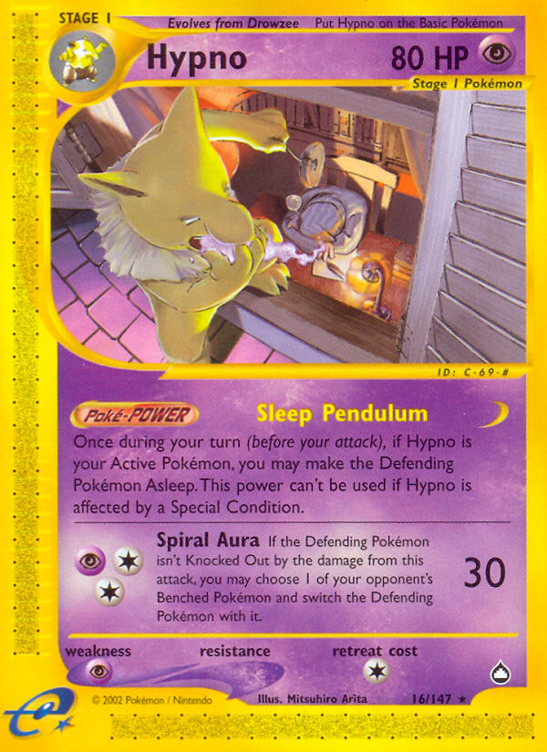 Hypno (16/147) [Aquapolis] | Shuffle n Cut Hobbies & Games