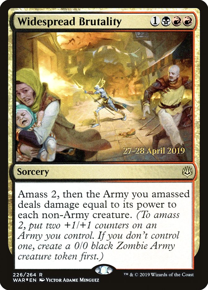 Widespread Brutality [War of the Spark Prerelease Promos] | Shuffle n Cut Hobbies & Games