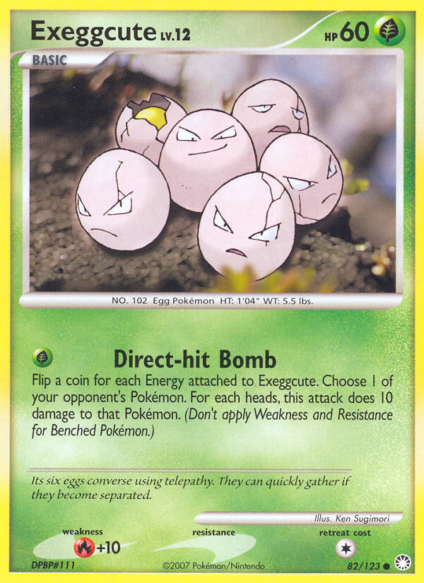 Exeggcute (82/123) [Diamond & Pearl: Mysterious Treasures] | Shuffle n Cut Hobbies & Games