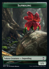 Beast // Saproling Double-Sided Token [Streets of New Capenna Commander Tokens] | Shuffle n Cut Hobbies & Games