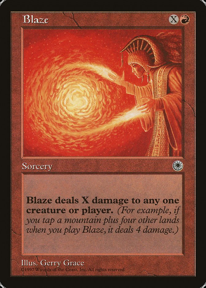 Blaze (No Flavor Text) [Portal] | Shuffle n Cut Hobbies & Games