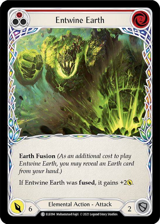 Entwine Earth (Red) [ELE094] (Tales of Aria)  1st Edition Rainbow Foil | Shuffle n Cut Hobbies & Games