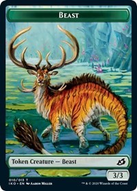 Beast // Human Soldier (005) Double-Sided Token [Ikoria: Lair of Behemoths Tokens] | Shuffle n Cut Hobbies & Games
