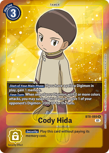 Cody Hida [BT8-089] (Alternative Art - Box Topper) [New Awakening] | Shuffle n Cut Hobbies & Games