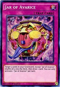 Jar of Avarice [CROS-EN074] Secret Rare | Shuffle n Cut Hobbies & Games