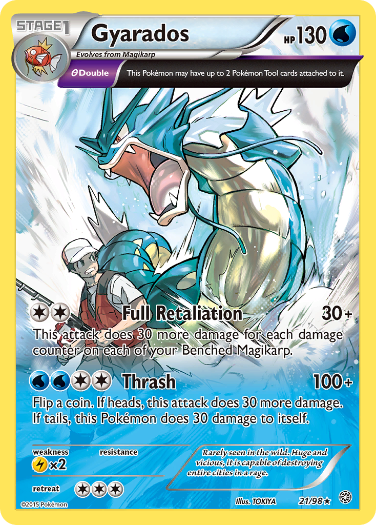 Gyarados (21/98) [XY: Ancient Origins] | Shuffle n Cut Hobbies & Games