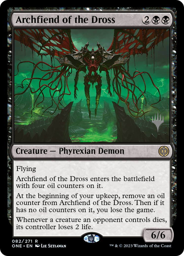 Archfiend of the Dross (Promo Pack) [Phyrexia: All Will Be One Promos] | Shuffle n Cut Hobbies & Games