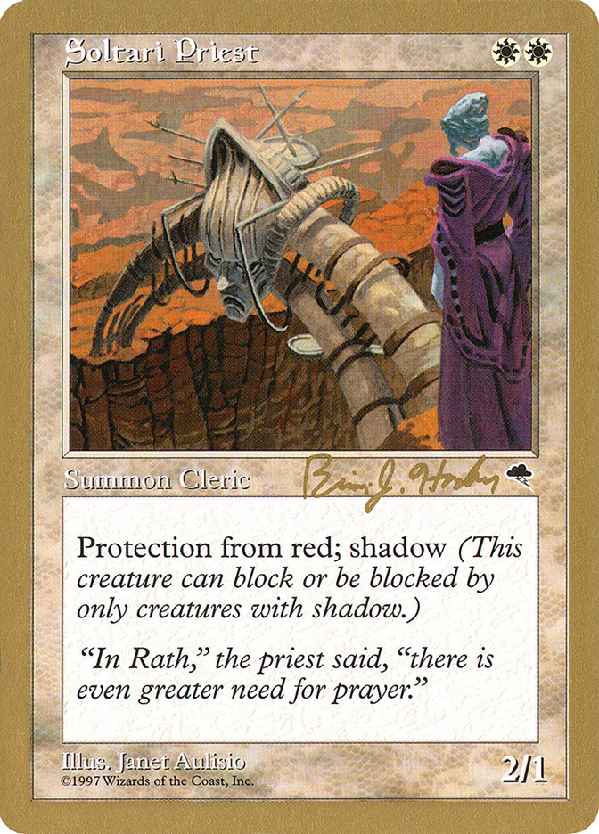 Soltari Priest (Brian Hacker) [World Championship Decks 1998] | Shuffle n Cut Hobbies & Games