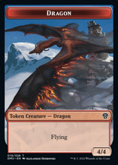 Bird (002) // Dragon Double-Sided Token [Dominaria United Tokens] | Shuffle n Cut Hobbies & Games