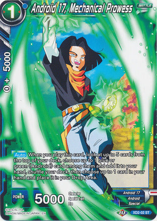 Android 17, Mechanical Prowess [XD2-02] | Shuffle n Cut Hobbies & Games