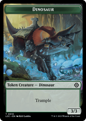 City's Blessing // Dinosaur Double-Sided Token [The Lost Caverns of Ixalan Commander Tokens] | Shuffle n Cut Hobbies & Games