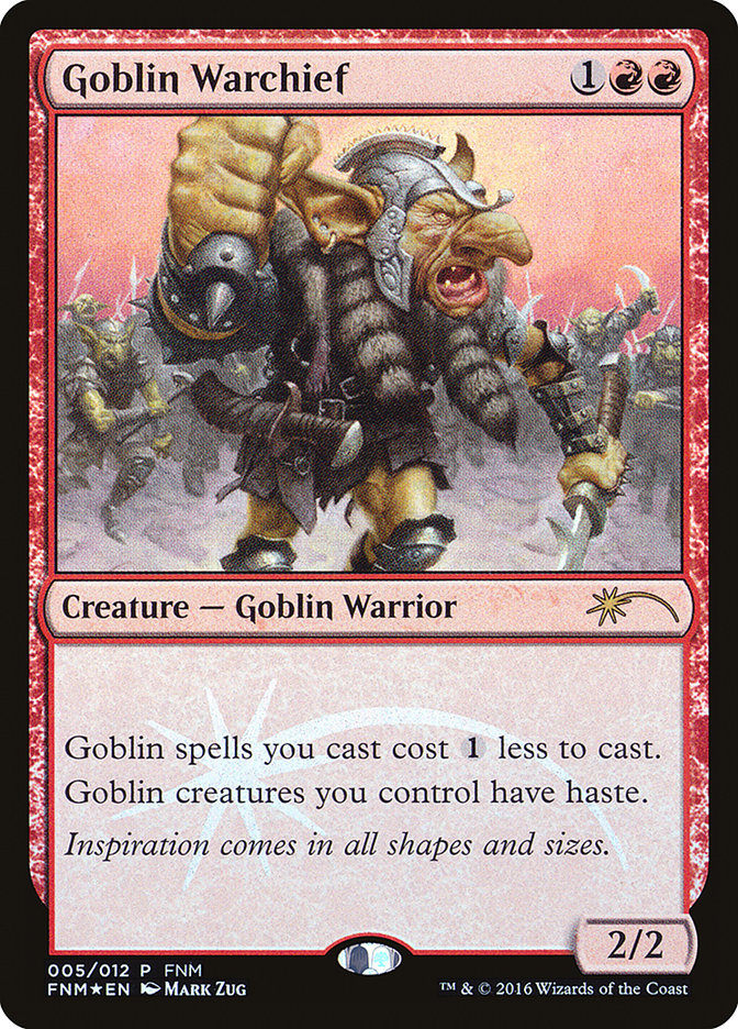 Goblin Warchief [Friday Night Magic 2016] | Shuffle n Cut Hobbies & Games