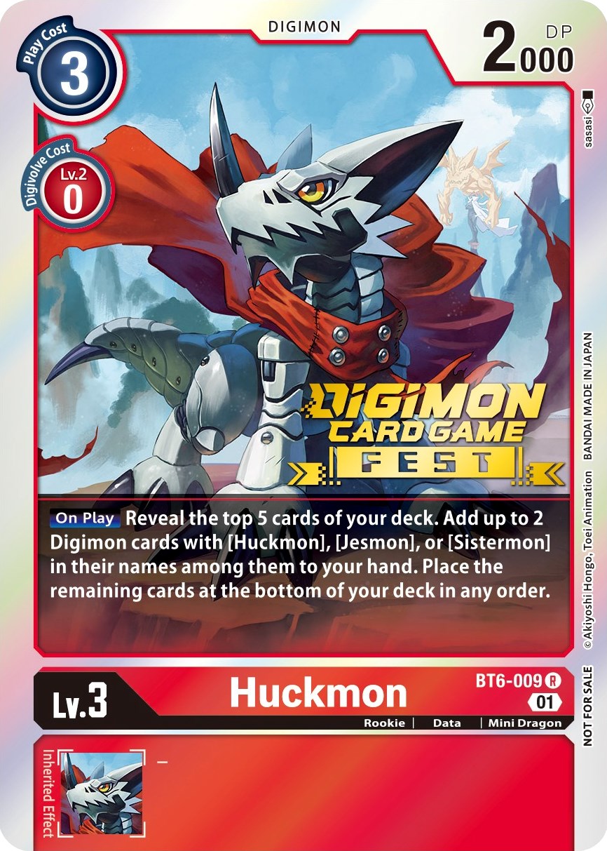 Huckmon [BT6-009] (Digimon Card Game Fest 2022) [Double Diamond Promos] | Shuffle n Cut Hobbies & Games