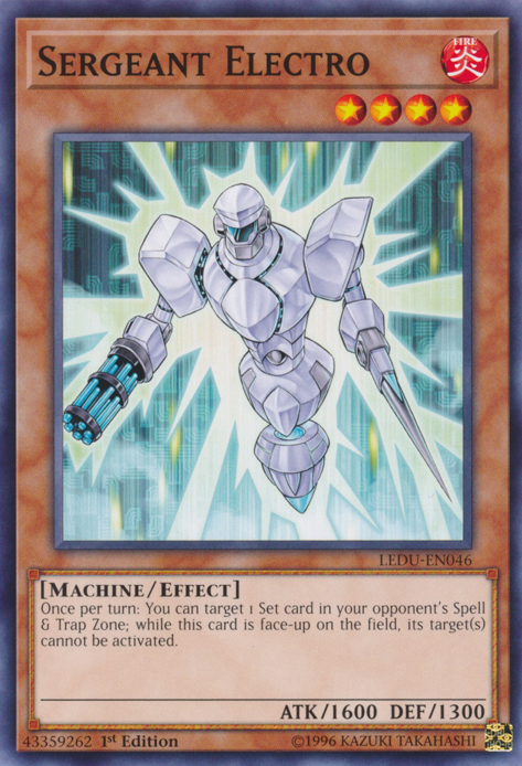 Sergeant Electro [LEDU-EN046] Common | Shuffle n Cut Hobbies & Games
