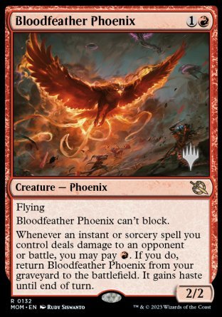 Bloodfeather Phoenix (Promo Pack) [March of the Machine Promos] | Shuffle n Cut Hobbies & Games
