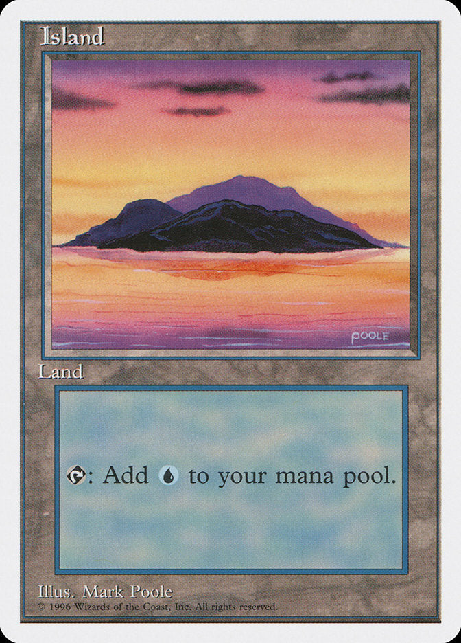 Island (Dark Clouds, Signature on Bottom Right) [Introductory Two-Player Set] | Shuffle n Cut Hobbies & Games