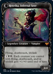 Henrika Domnathi // Henrika, Infernal Seer (Showcase Fang Frame) [Innistrad: Crimson Vow] | Shuffle n Cut Hobbies & Games