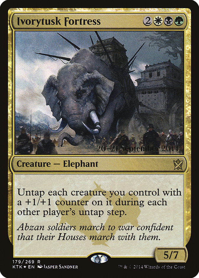 Ivorytusk Fortress [Khans of Tarkir Prerelease Promos] | Shuffle n Cut Hobbies & Games