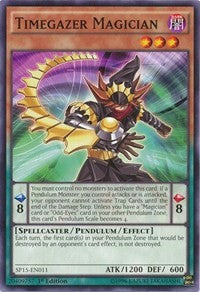 Timegazer Magician [SP15-EN011] Common | Shuffle n Cut Hobbies & Games