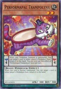 Performapal Trampolynx [SP15-EN021] Common | Shuffle n Cut Hobbies & Games