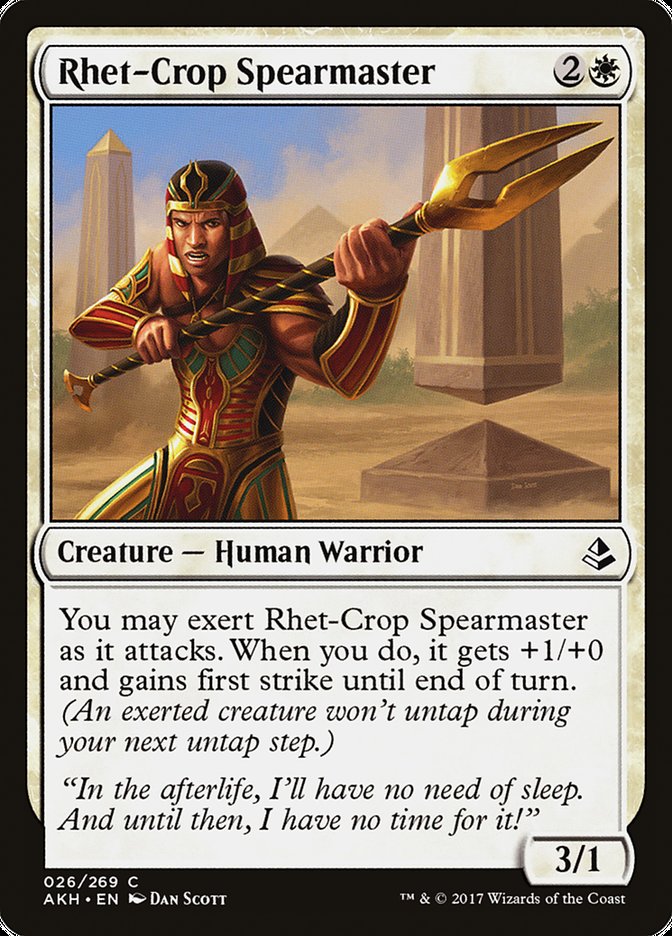 Rhet-Crop Spearmaster [Amonkhet] | Shuffle n Cut Hobbies & Games