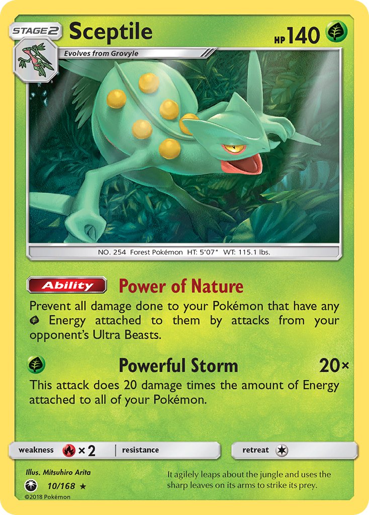 Sceptile (10/168) (Theme Deck Exclusive) [Sun & Moon: Celestial Storm] | Shuffle n Cut Hobbies & Games